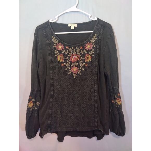 Style & Co Black Flowy Knit Top - Picture 5 of 7